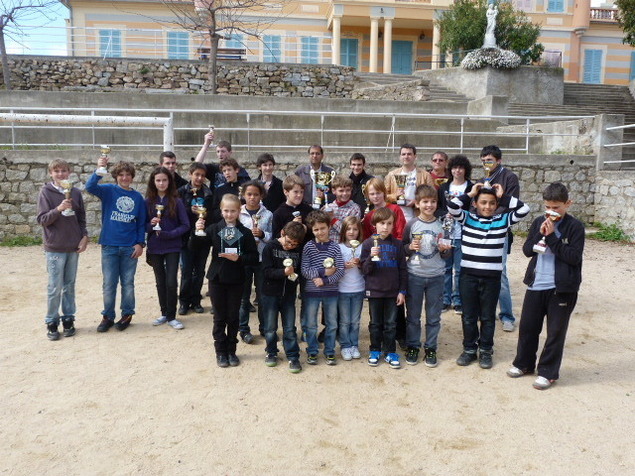 Les primés du Tournoi de Blitz