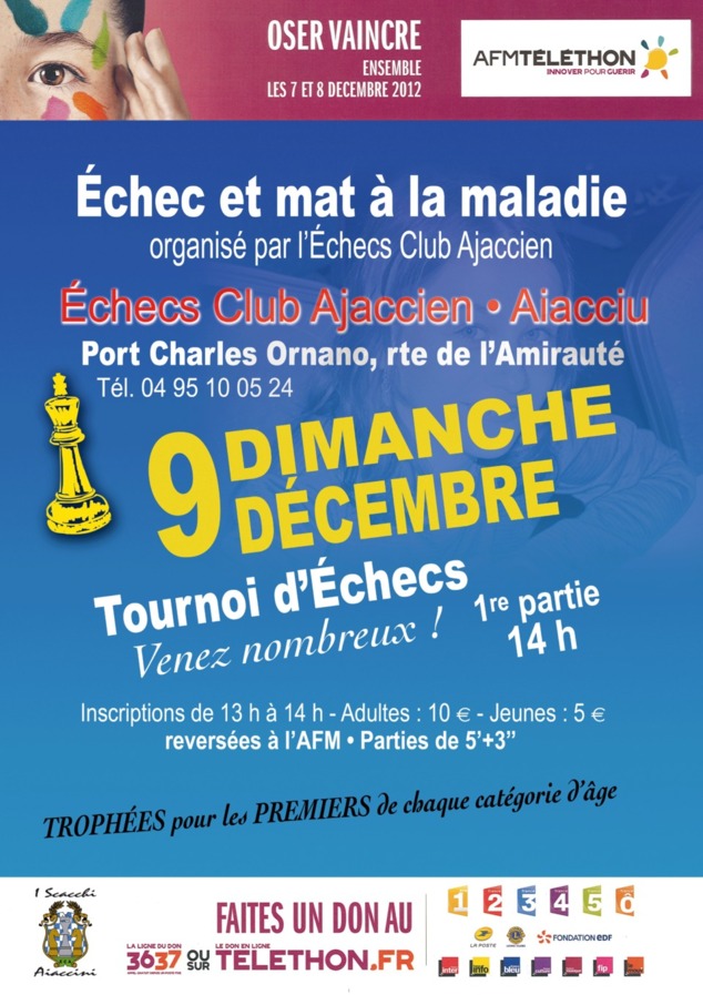 TOURNOI DE BLITZ AU PROFIT DE L'AFM