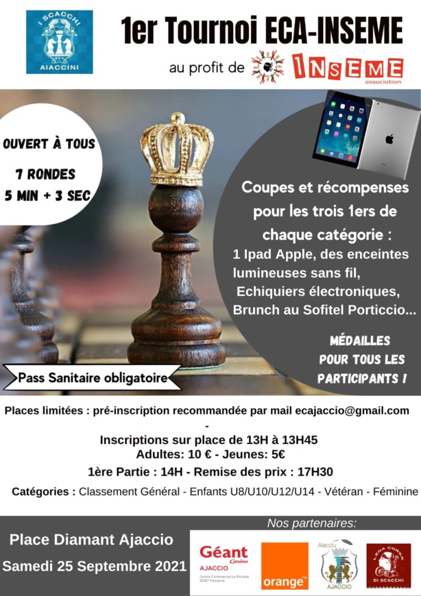 1 er tournoi ECA-INSEME 25/09/2021 Place du Diamant
