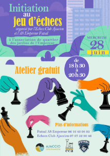 Initiation au jeu d'échecs aux jardins de l'Empereur