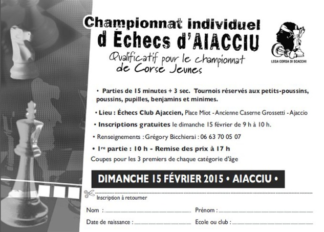 AIACCIU - Tournois qualificatifs à la finale du championnat de corse jeune