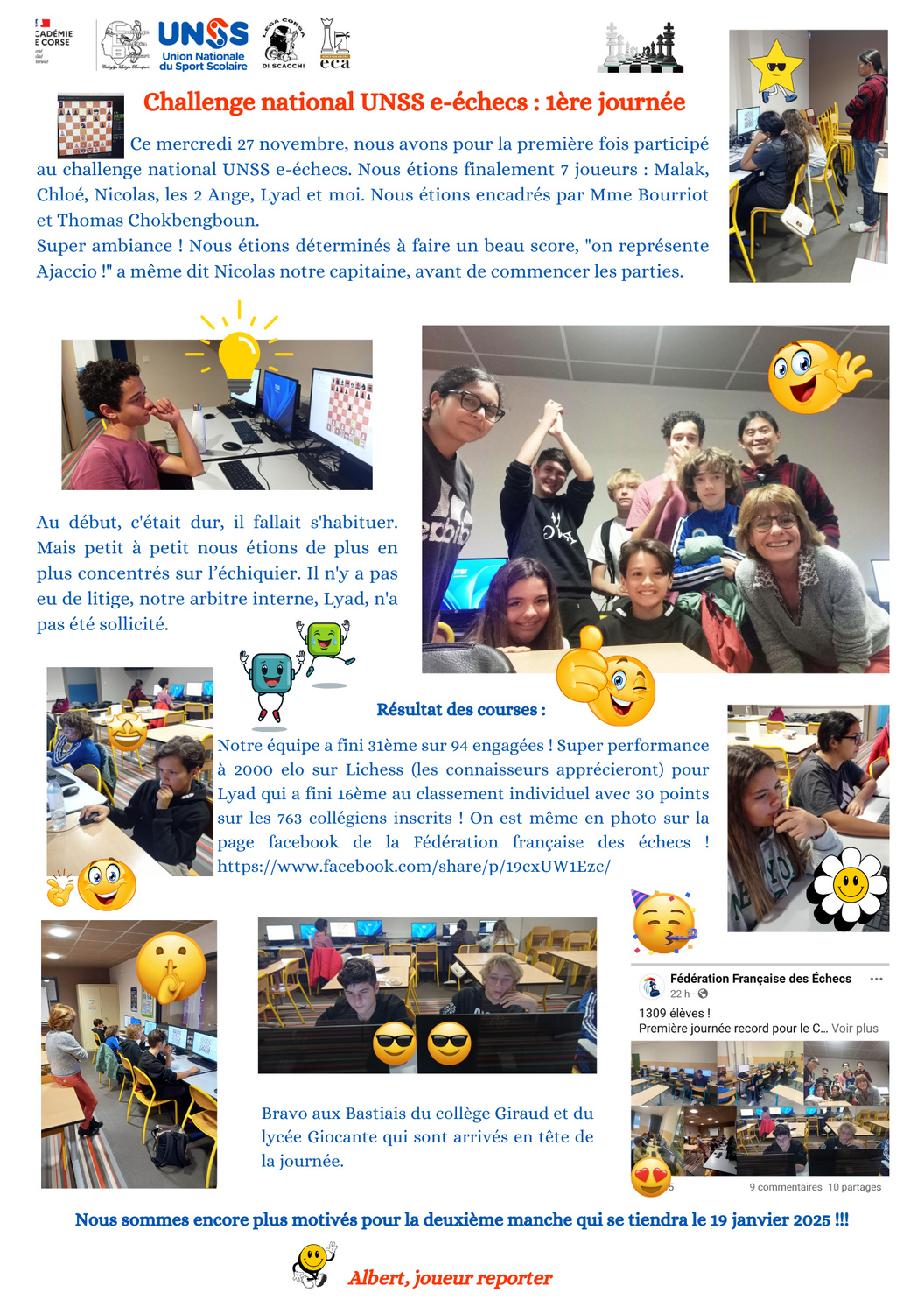 Challenge UNSS 2024 1ère partie Challenge UNSS 2024 1ère partie