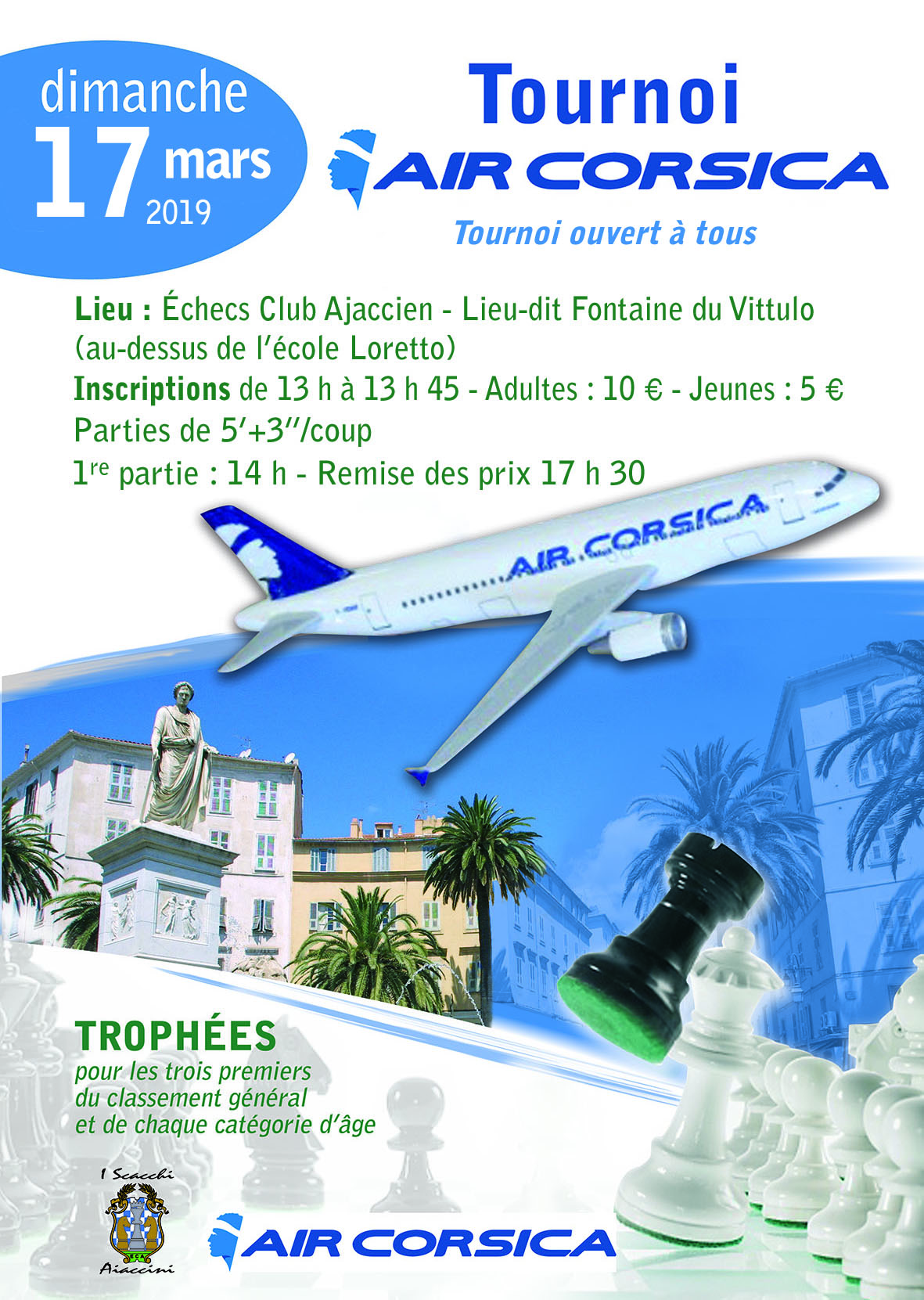 Ghjustra di blitz Air Corsica u 17 di marzu 2019