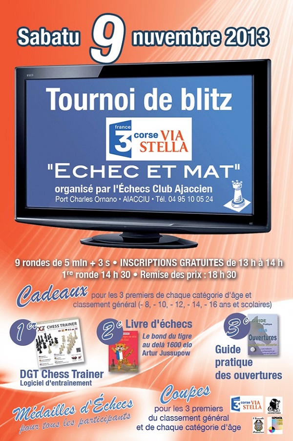 TOURNOI DE BLITZ VIA STELLA "ECHEC ET MAT"