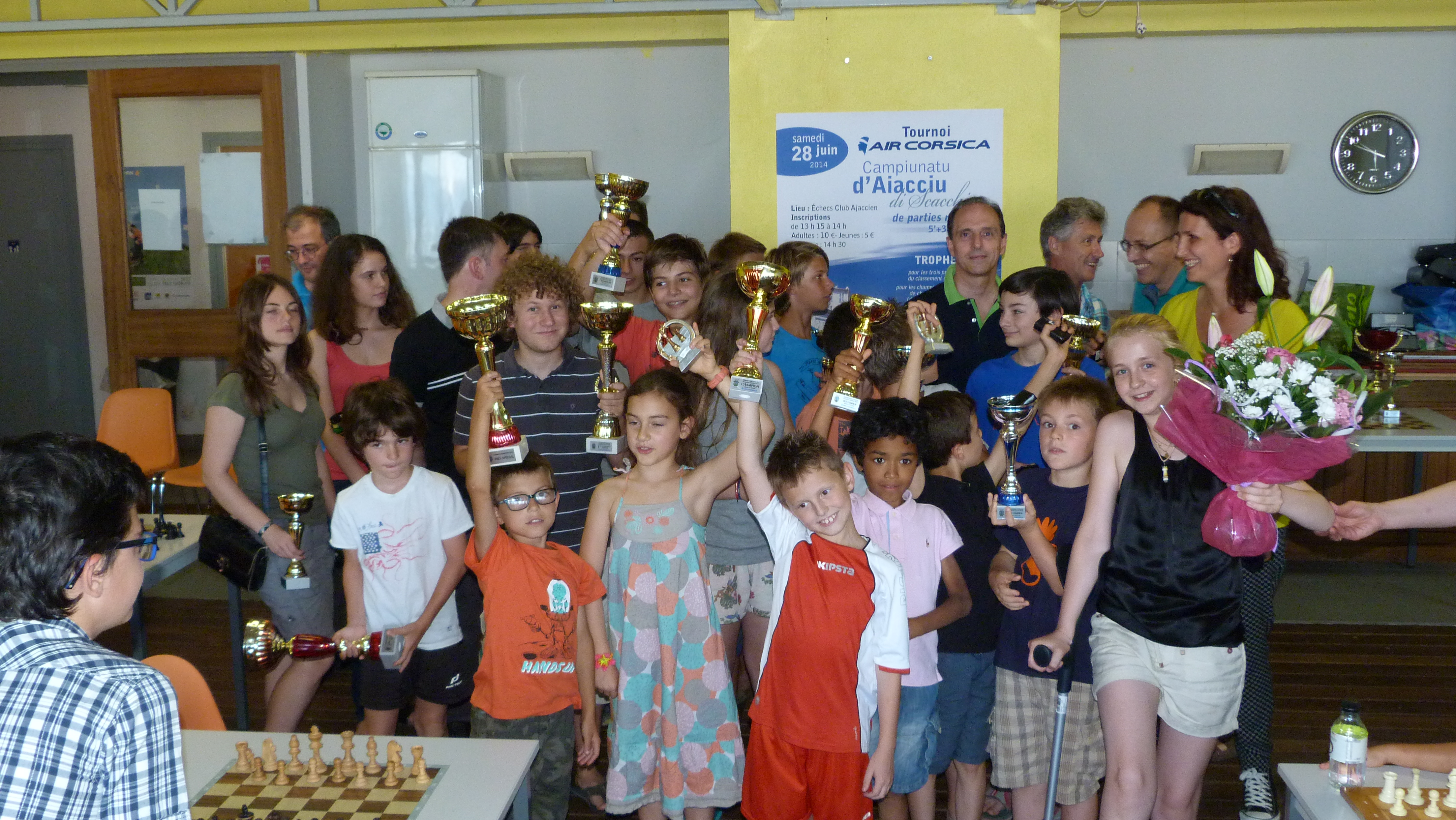 Guillaume Gerandi remporte le tournoi AIR CORSICA et obtient le titre de champion de blitz  d'Aiacciu
