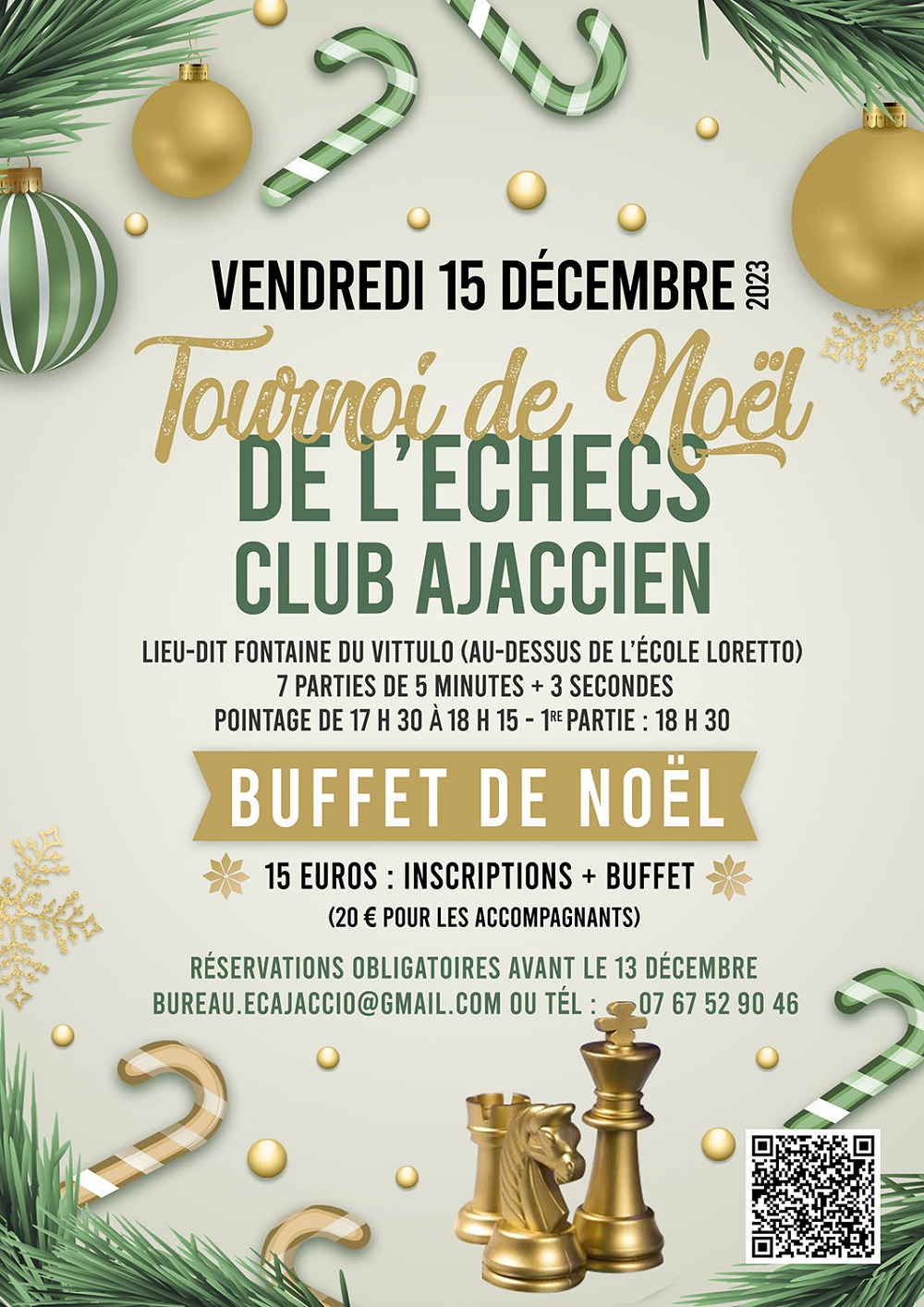 Tournoi de Noël de l'Echecs Club Ajaccien Tournoi de Noël de l'Echecs Club Ajaccien