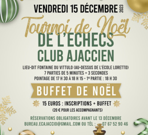 Tournoi de Noël de l'Echecs Club Ajaccien