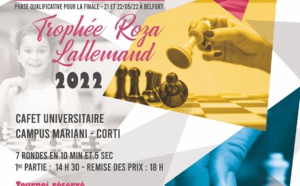 Championnat de France Individuel Féminin de parties Rapides.Trophée Roza Lallemand