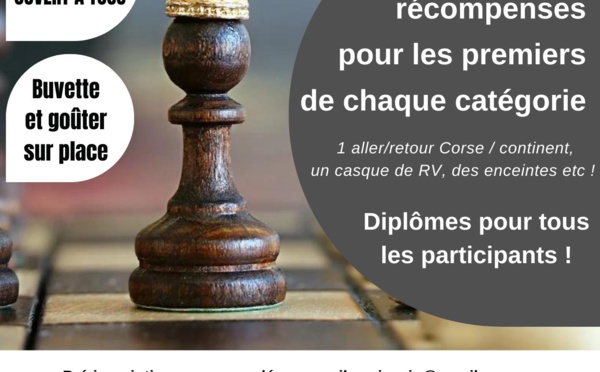 Tournoi d’Échecs à Ajaccio : Succès pour l’Association Inseme